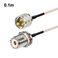 Cable RF UHF PL-259 a SO-239 macho a hembra RG316, 0.1m, 0.15m, 0.3m, 1m, 2m, 3m, 5m