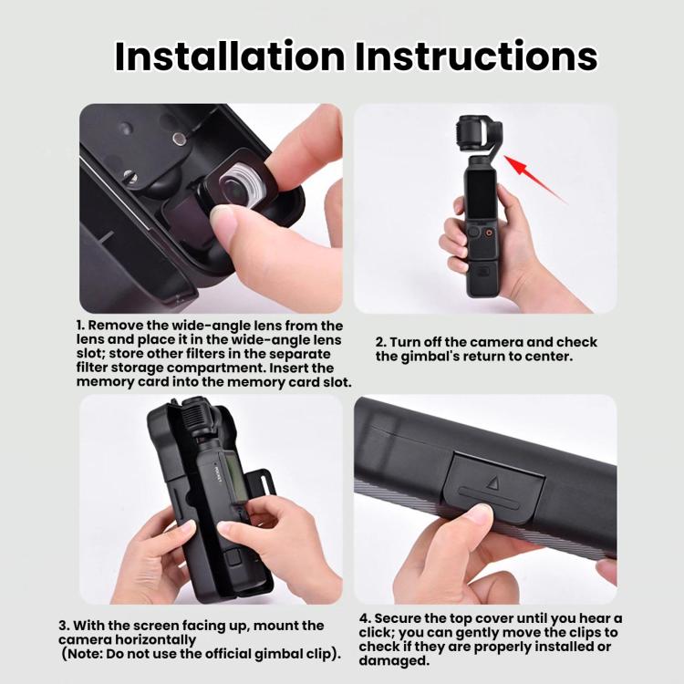 Funda protectora para la lente del gimbal de la pantalla BRDRC de DJI Osmo Pocket 4/3