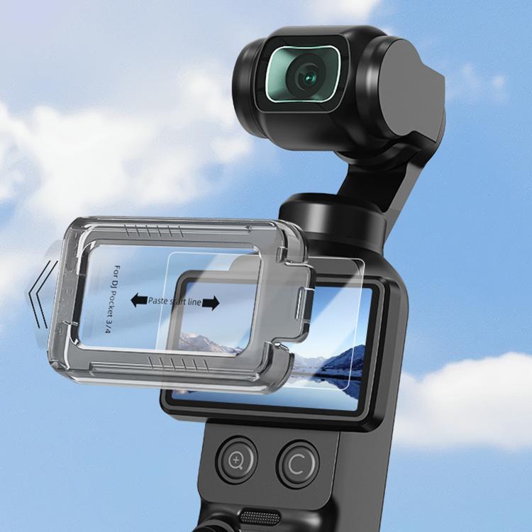 Aplicador de protector de pantalla de vidrio templado AR BRDRC para DJI Osmo Pocket 4 / 3