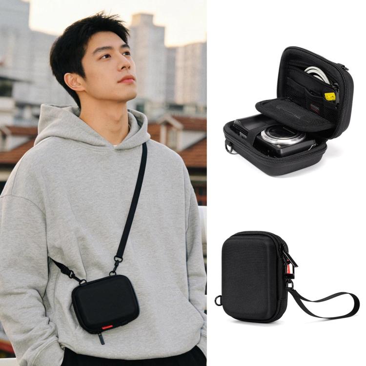 Bolsa portátil Cwatcun H45 3.0 para cámara CCD, de un solo hombro, de EVA, para cámaras compactas sin espejo., H45 3.0 (Black)