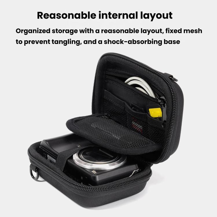 Bolsa portátil Cwatcun H45 3.0 para cámara CCD, de un solo hombro, de EVA, para cámaras compactas sin espejo., H45 3.0 (Black)