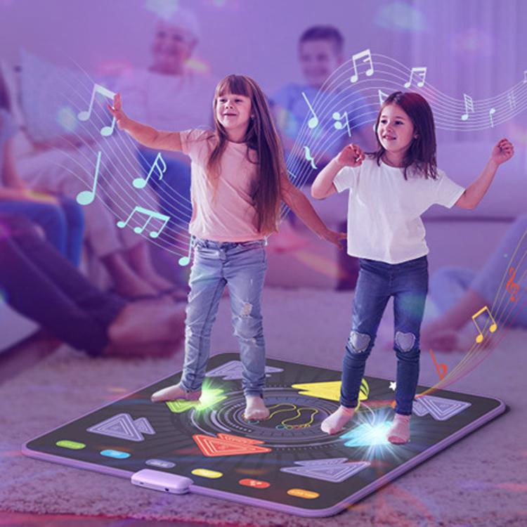 Alfombra de baile luminosa para niños, máquina de baile musical inalámbrica para fitness.