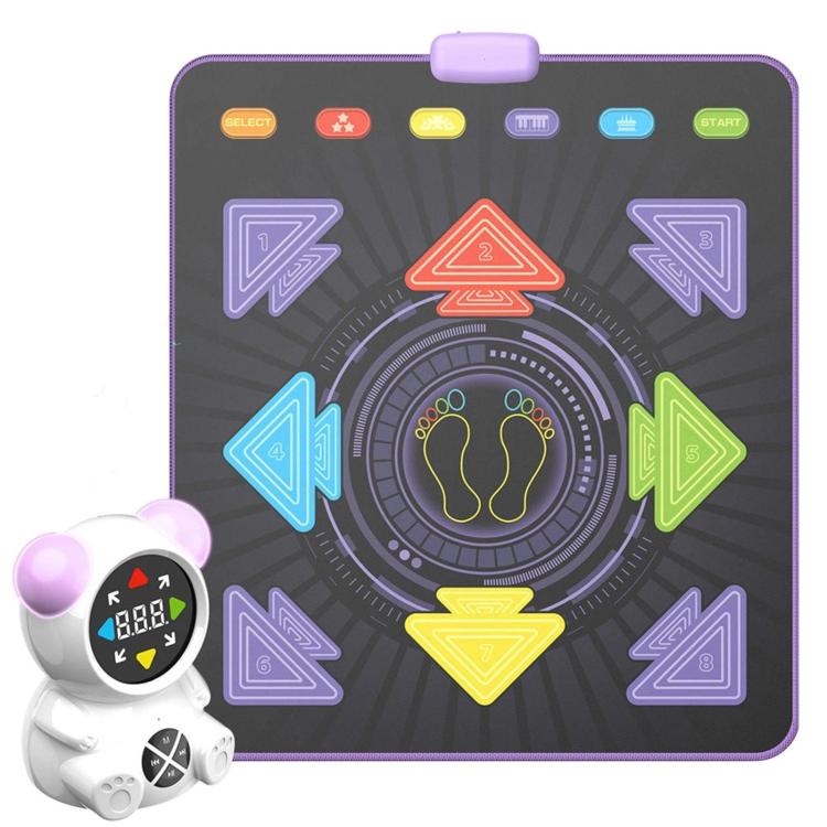 Alfombra de baile luminosa para niños, máquina de baile musical inalámbrica para fitness.