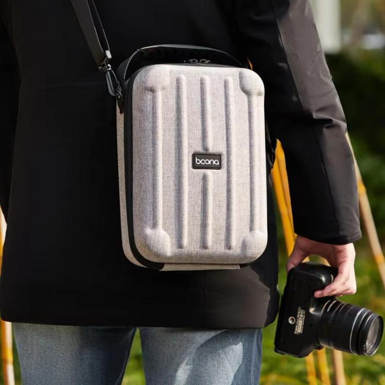 Baona FH002 Bolso bandolera de un solo hombro para cámara, portátil, con funda protectora rígida de EVA.