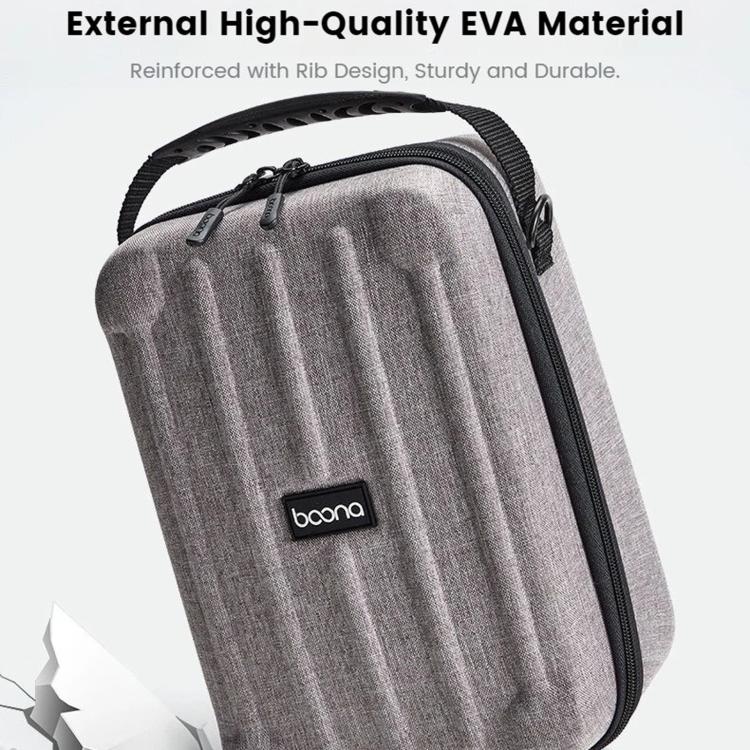 Baona FH002 Bolso bandolera de un solo hombro para cámara, portátil, con funda protectora rígida de EVA.