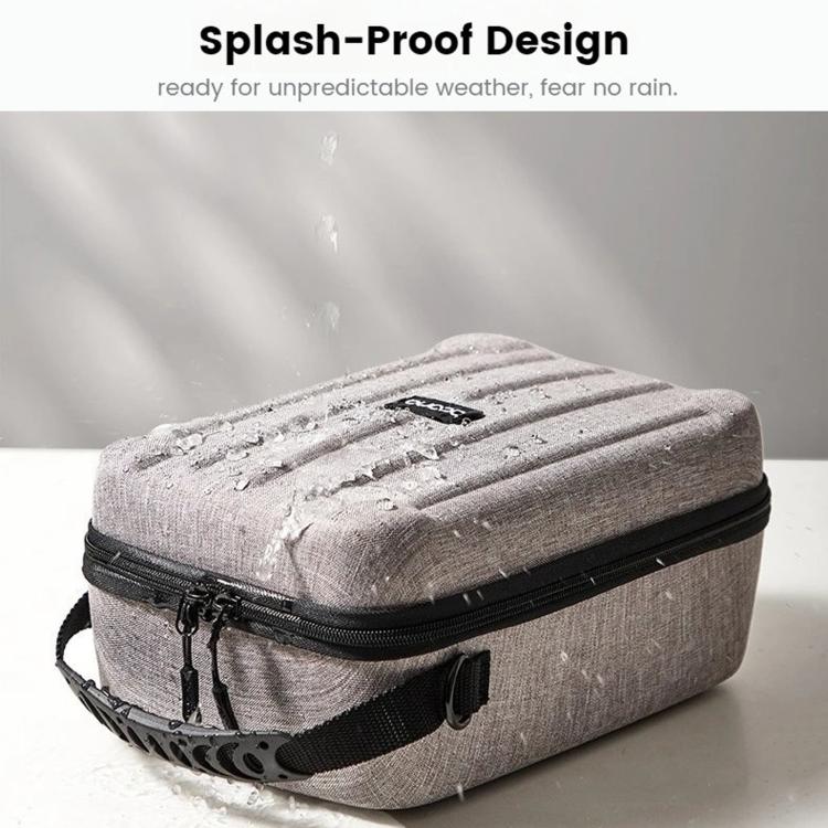 Baona FH002 Bolso bandolera de un solo hombro para cámara, portátil, con funda protectora rígida de EVA.
