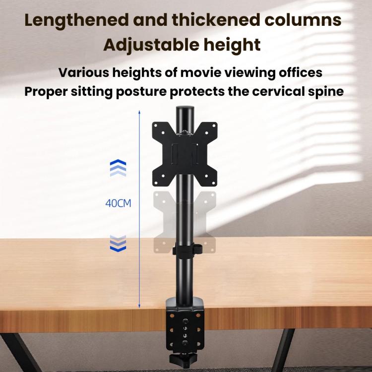 Soporte de escritorio giratorio y ajustable en altura para monitores de computadora de 10 a 32 pulgadas., ZX-MT010