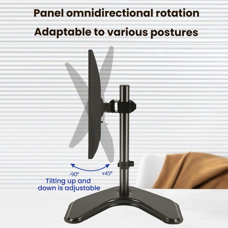 Brazo voladizo de escritorio para monitor de computadora de 10 a 32 pulgadas con soporte de metal reforzado, ZX-MT010V