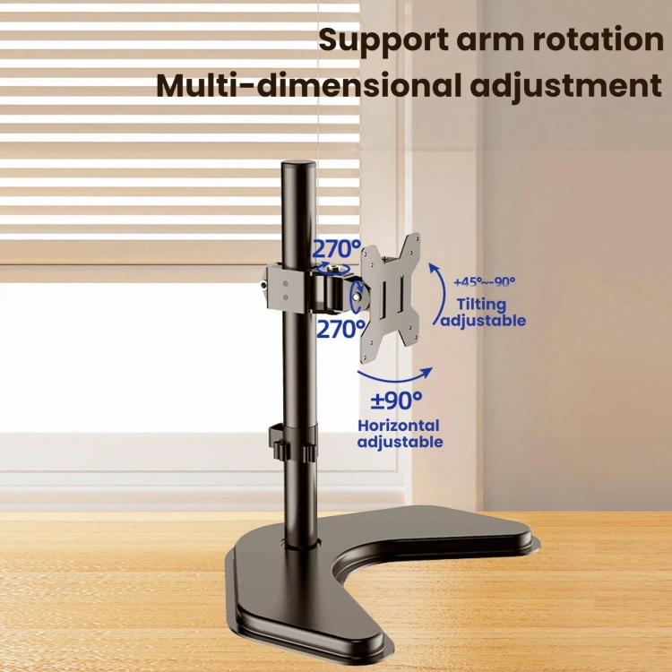 Brazo voladizo de escritorio para monitor de computadora de 10 a 32 pulgadas con soporte de metal reforzado, ZX-MT010V