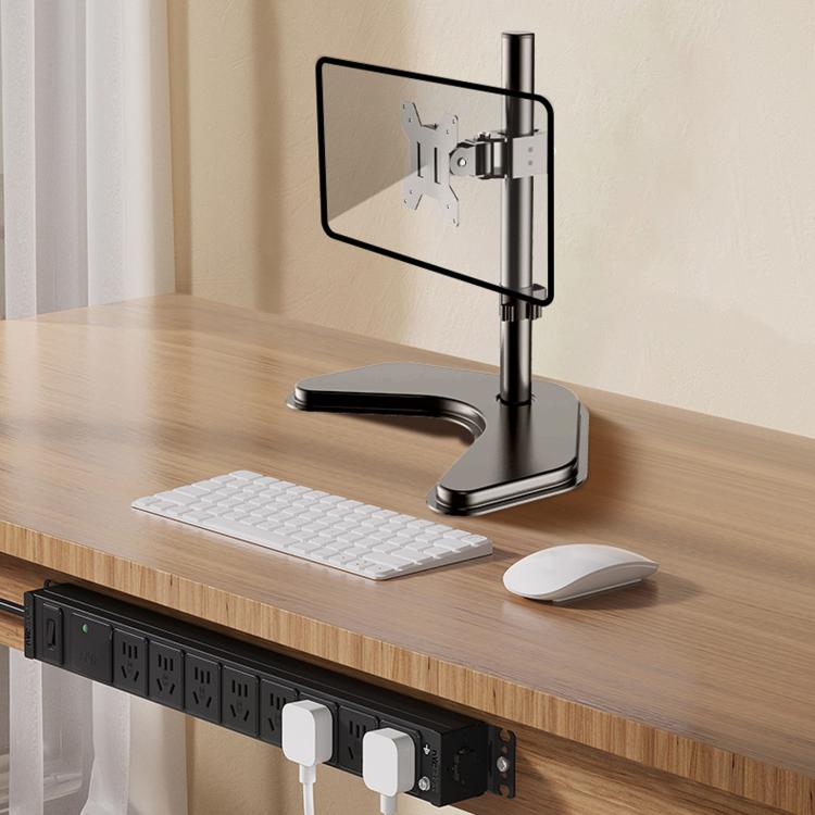 Brazo voladizo de escritorio para monitor de computadora de 10 a 32 pulgadas con soporte de metal reforzado, ZX-MT010V