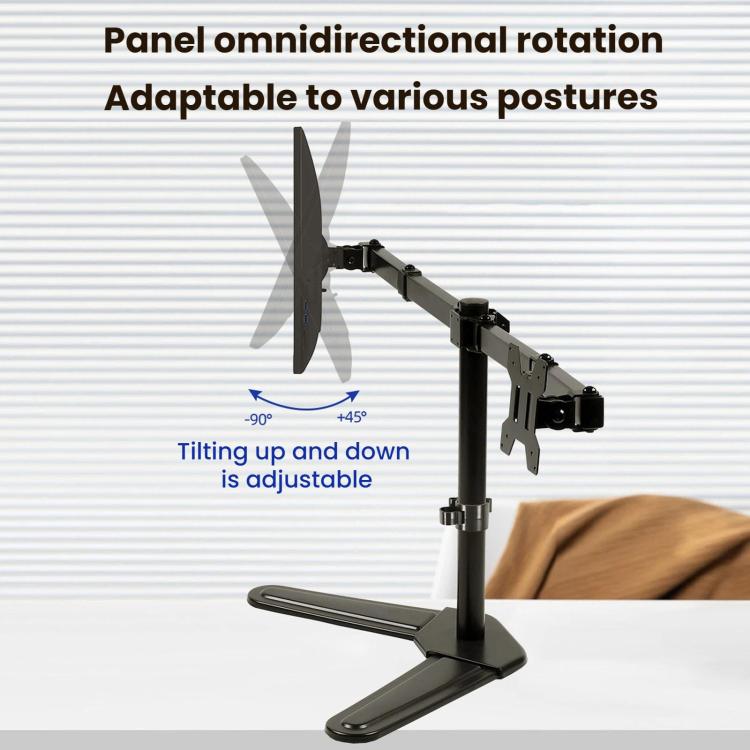 Soporte para monitor de 10 a 32 pulgadas, con brazo articulado, giratorio y de altura ajustable., ZX-01