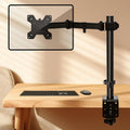 Soporte mecánico giratorio de un solo brazo para monitor de computadora con abrazadera de escritorio, ZX-MT011