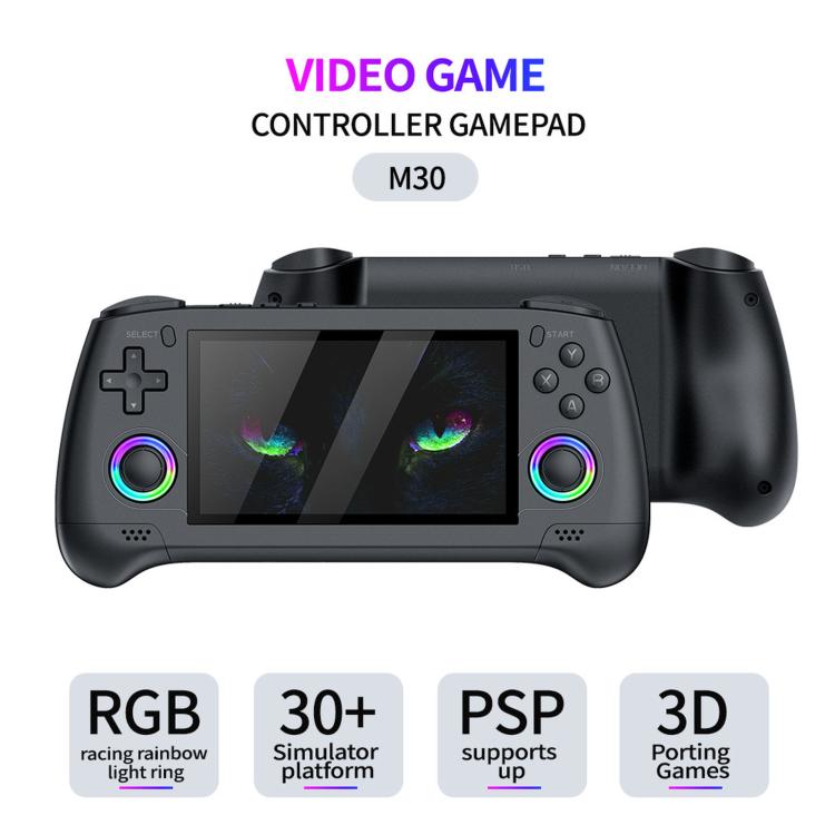 Consola de juegos portátil retro SJGAM M30 HD con joystick RGB de 4,3 pulgadas y arcade 3D portátil., 64GB, 128GB, 256GB