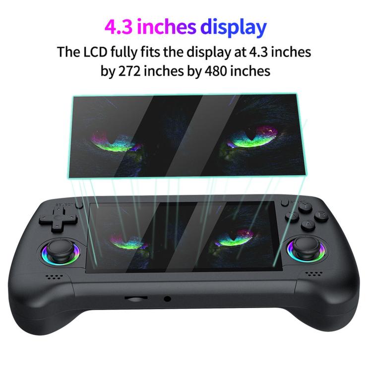 Consola de juegos portátil retro SJGAM M30 HD con joystick RGB de 4,3 pulgadas y arcade 3D portátil., 64GB, 128GB, 256GB