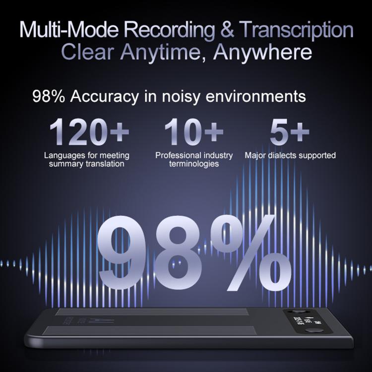 T8 Smart AI Voice Recorder For Office Meetings, Magnetic Portable Audio Recorder, 16GB, 32GB, 64GB