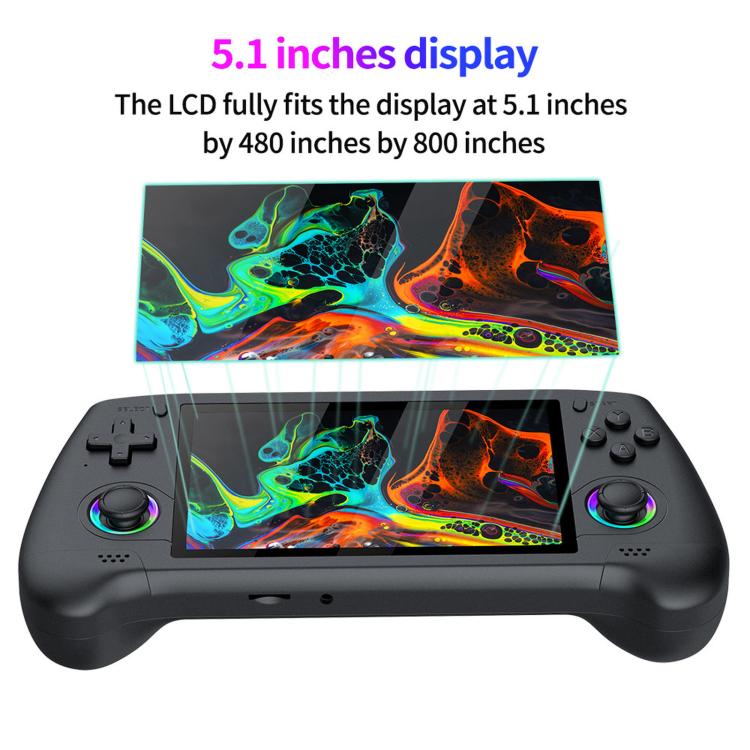 Consola de juegos portátil retro SJGAM M31 HD con joystick RGB de 5,1 pulgadas y arcade 3D portátil., 64GB, 128GB, 256GB