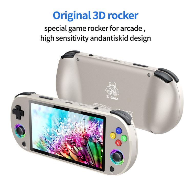 Consola de juegos portátil retro de código abierto SJGAM M22 PRO de 5 pulgadas con pantalla HD IPS y mando incluido., 64GB Gray, 128GB Gray, 256GB Gray, 64GB Black, 128GB Black, 256GB Black