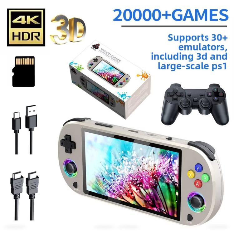 Consola de juegos portátil retro de código abierto SJGAM M22 PRO de 5 pulgadas con pantalla HD IPS y mando incluido., 64GB Gray, 128GB Gray, 256GB Gray, 64GB Black, 128GB Black, 256GB Black