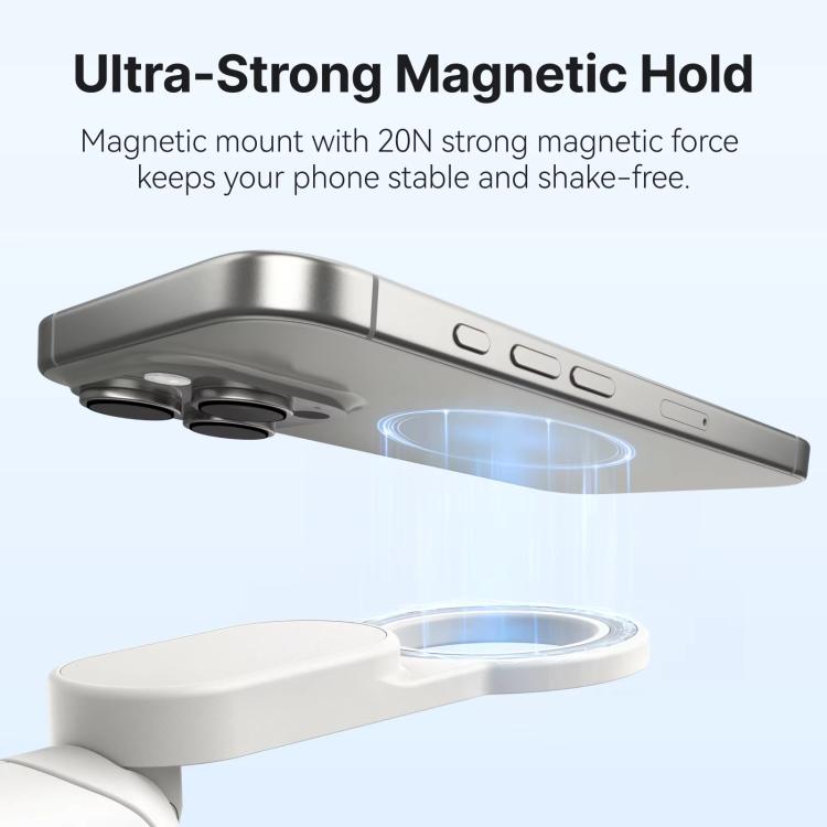 TELESIN Magnetic Phone Selfie Stick Zoom Control Tripod 13cm Pocket-Sized Foldable Lightweight Aluminum Travel Phone Holder