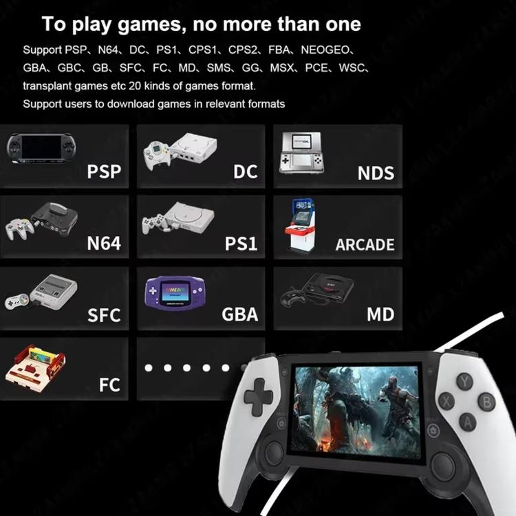 Consola de juegos portátil con pantalla HD SJGAM M25, 64GB, 128GB, 256GB, 64GB+2pcs Game Controller, 128GB+2pcs Game Controller, 256GB+2pcs Game Controller