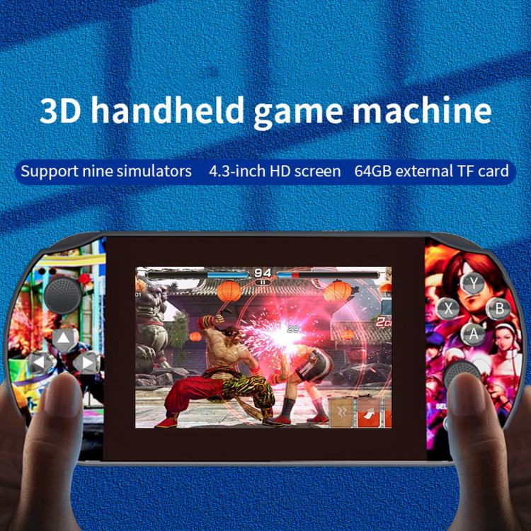 Consola de juegos portátil retro con joystick y pantalla grande Q3 HD, Blue 32G, Blue 64G, Red 32G, Red  64G