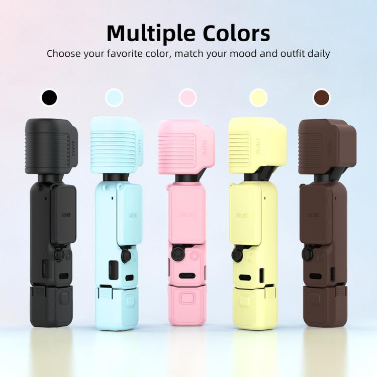 Funda protectora de silicona con parasol para la pantalla del DJI Osmo Pocket 4 BRDRC