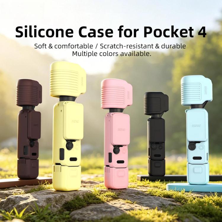 Funda protectora de silicona con parasol para la pantalla del DJI Osmo Pocket 4 BRDRC