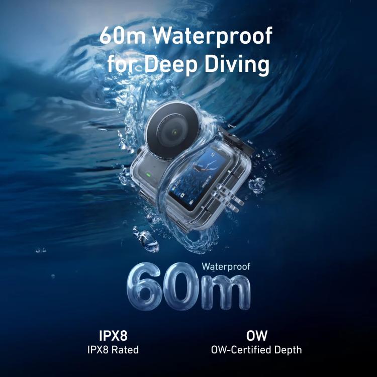 Funda impermeable TELESIN de 60 m para DJI Osmo Nano IPX8, carcasa subacuática para buceo, cubierta protectora antivaho para cámara de acción.