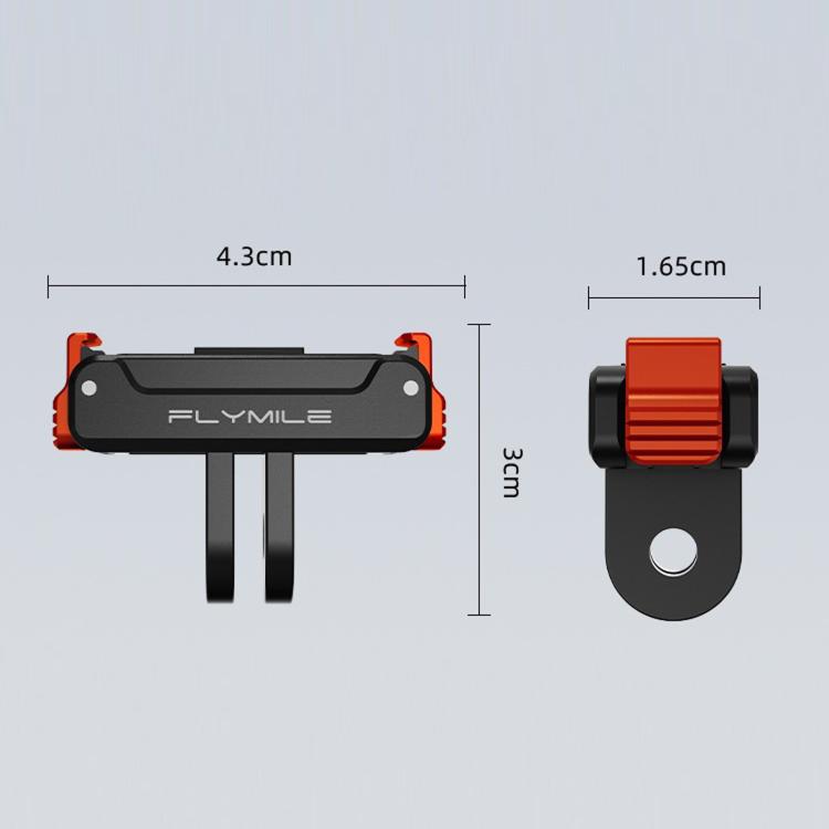 Base magnética de liberación rápida FLYMILE para DJI Osmo Action 6 / 5 Pro / 4 / 3