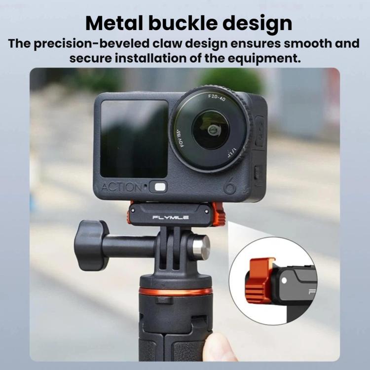 Base magnética de liberación rápida FLYMILE para DJI Osmo Action 6 / 5 Pro / 4 / 3