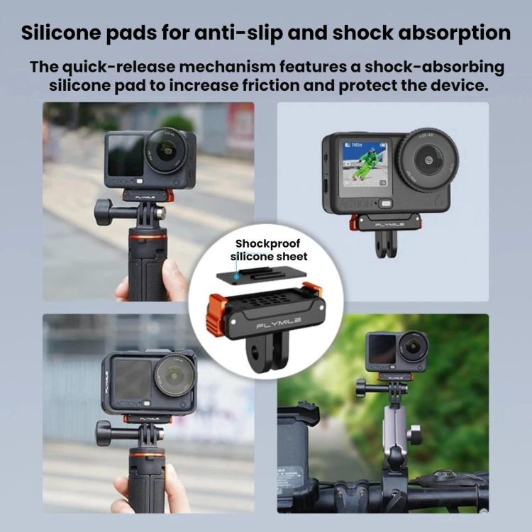Base magnética de liberación rápida FLYMILE para DJI Osmo Action 6 / 5 Pro / 4 / 3