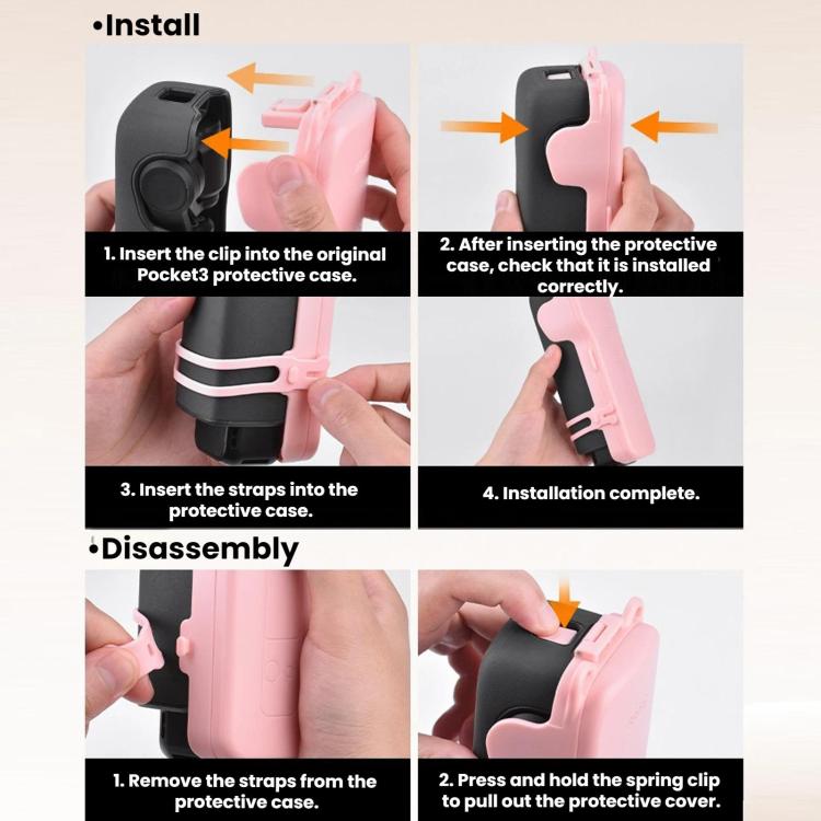 Estuche abatible con cierre magnético para filtros BRDRC para DJI Osmo Pocket 3