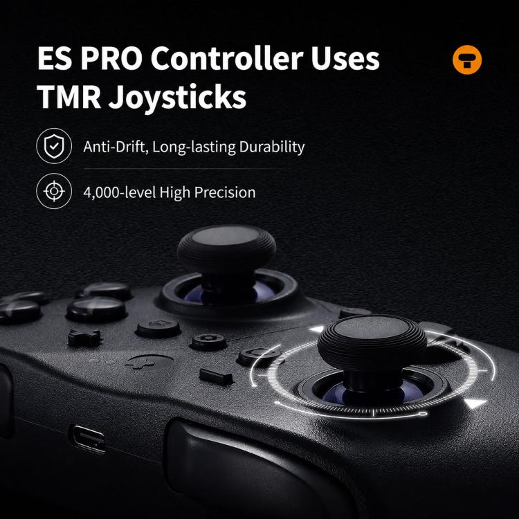 Controlador GuliKit ES Pro para eSports con joysticks TMR y soporte para Switch / Switch 2 Wakeup