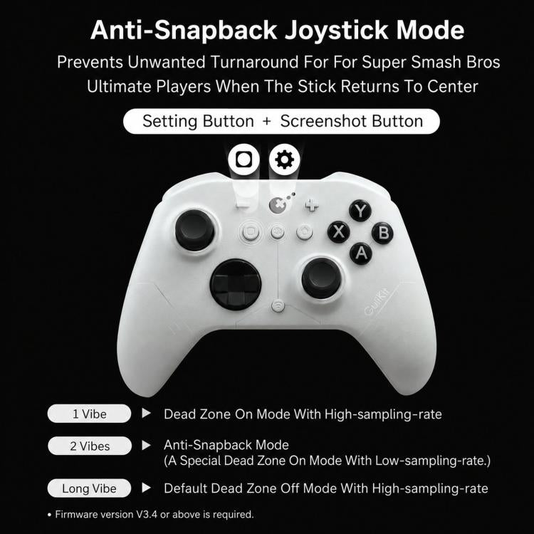 Controlador GuliKit ES Pro para eSports con joysticks TMR y soporte para Switch / Switch 2 Wakeup