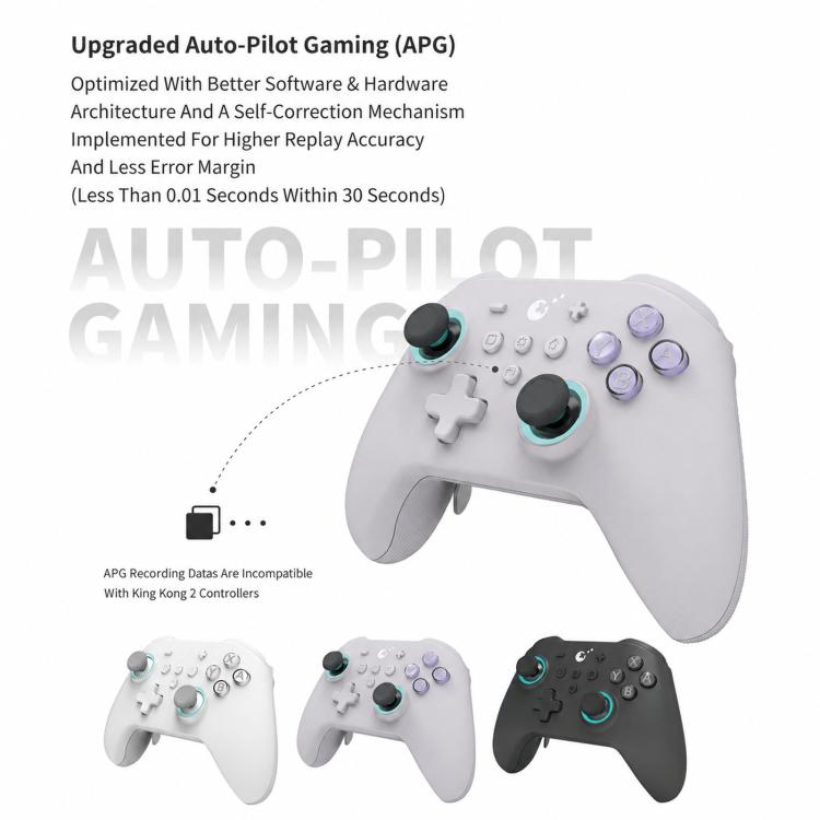 Controlador GuliKit NS39 KK3 MAX con joysticks y gatillos de efecto Hall. Compatible con Windows, Switch, Switch 2, Android e iOS.