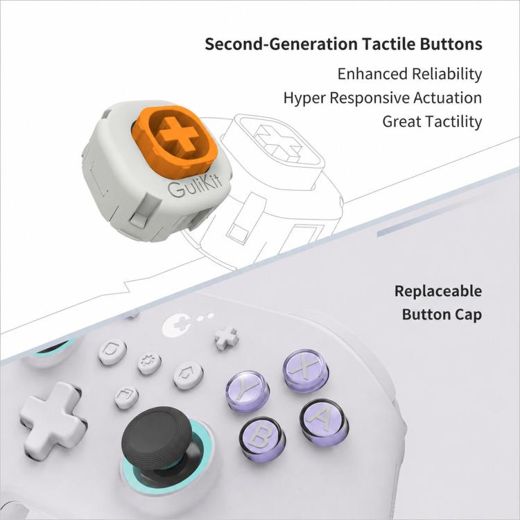 Controlador GuliKit NS39 KK3 MAX con joysticks y gatillos de efecto Hall. Compatible con Windows, Switch, Switch 2, Android e iOS.
