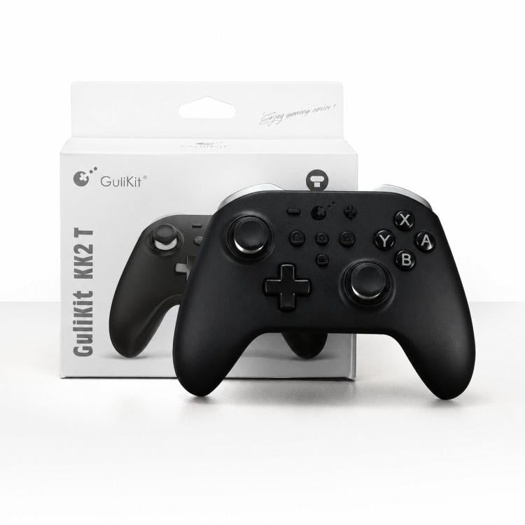 Controlador GuliKit KK2T con joystick electromagnético TMR, compatible con NFC, Amiibo y función de activación por Switch.