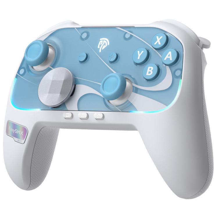 Mando inalámbrico EasySMX S10 para Nintendo Switch y Switch 2 con NFC, vibración HD y carcasa intercambiable.
