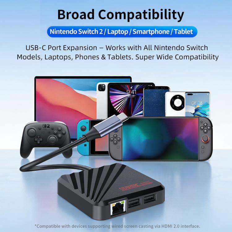 Base HDMI multifuncional para duplicación de pantalla de STARTRC GAMES, For Nintendo Switch Series