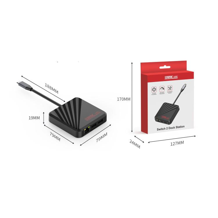 Base HDMI multifuncional para duplicación de pantalla de STARTRC GAMES, For Nintendo Switch Series