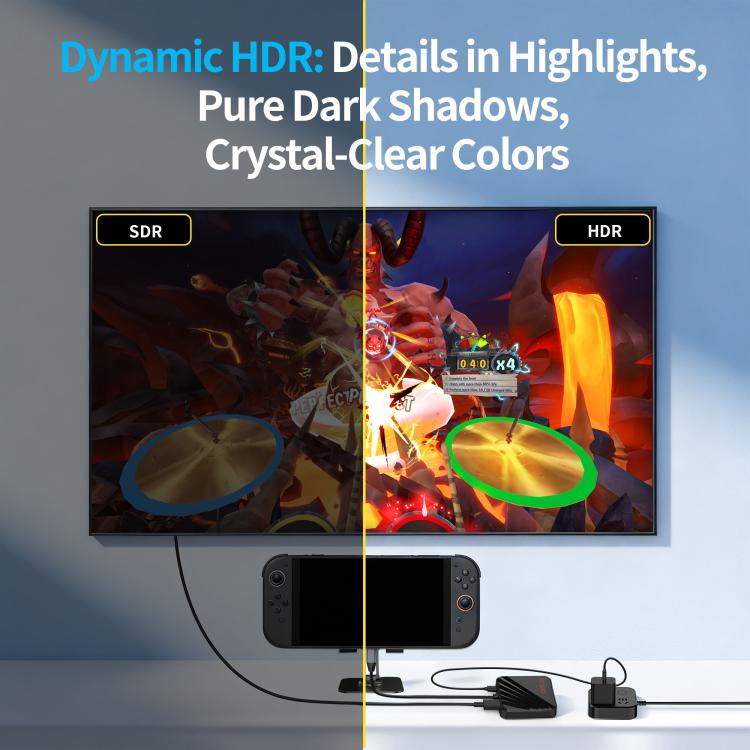 Base HDMI multifuncional para duplicación de pantalla de STARTRC GAMES, For Nintendo Switch Series