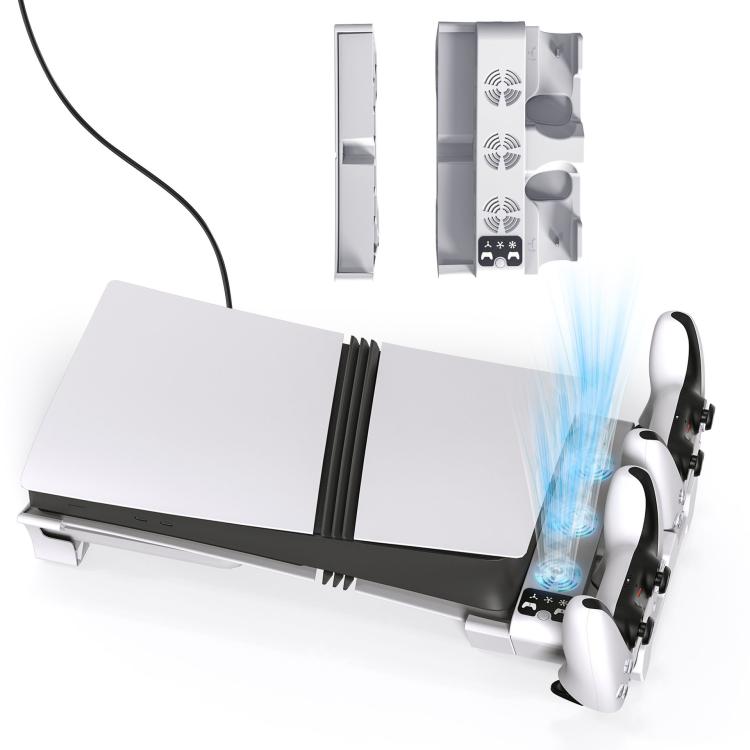 Soporte de refrigeración multifuncional para mando de juegos STARTRC GAMES, soporte de carga, accesorio de montaje horizontal, For PS5 Pro / Slim