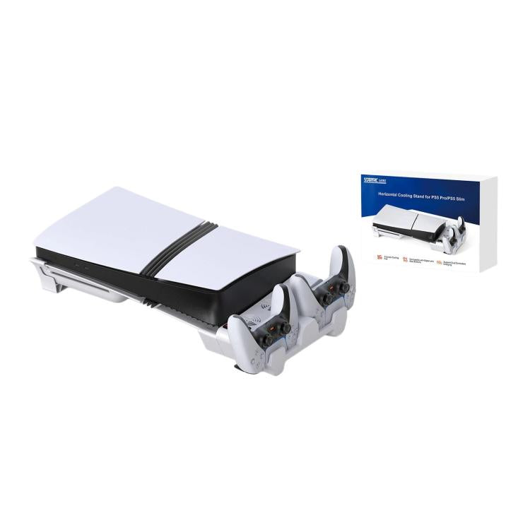 Soporte de refrigeración multifuncional para mando de juegos STARTRC GAMES, soporte de carga, accesorio de montaje horizontal, For PS5 Pro / Slim