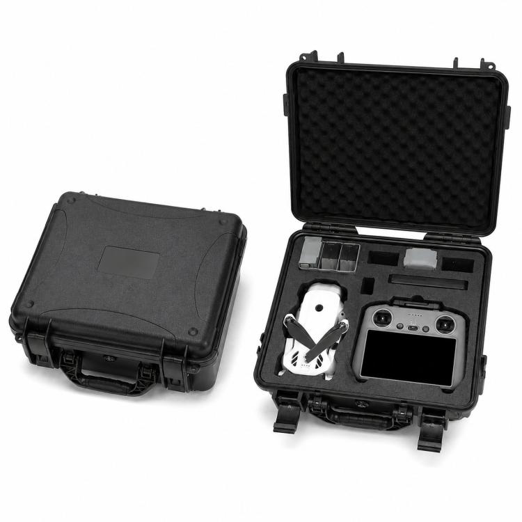 Estuche de seguridad a prueba de golpes para drones DJI Lito 1 / X1, portátil e impermeable para exteriores., Black No Shoulder Strap, Black With Shoulder Strap