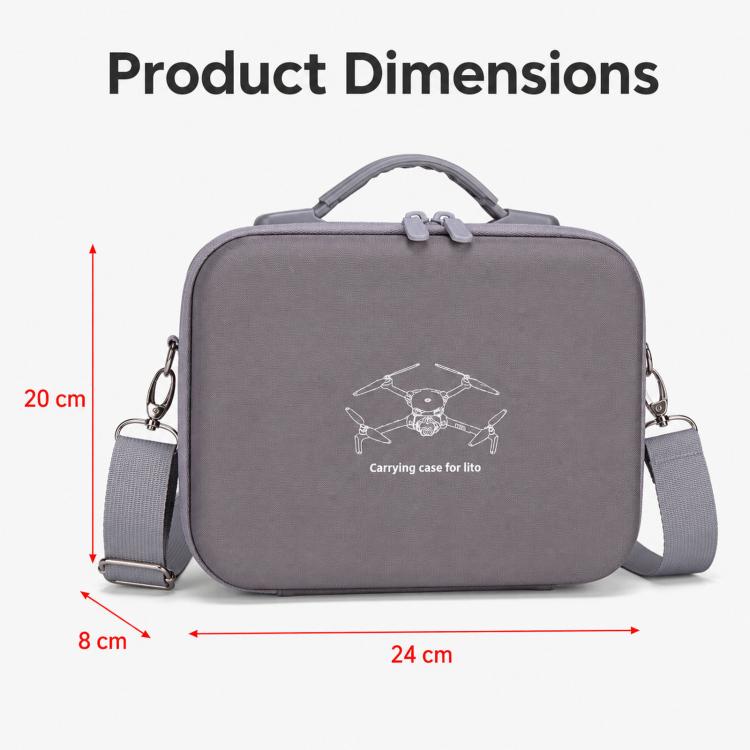 Bolsa de almacenamiento portátil para dron DJI Lito 1 y control remoto estándar.