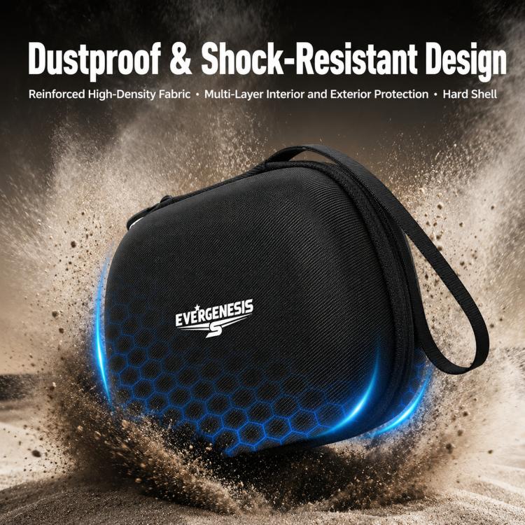 EVERGENESIS Pro 2 Universal Game Controller Storage Case Hard-Shell EVA Accessory Bag
