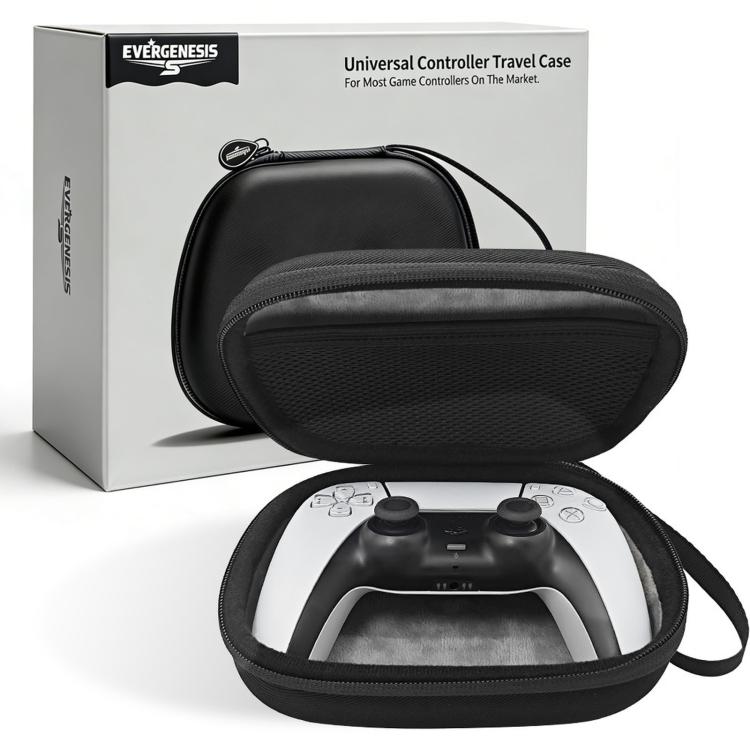 EVERGENESIS Pro 2 Universal Game Controller Storage Case Hard-Shell EVA Accessory Bag