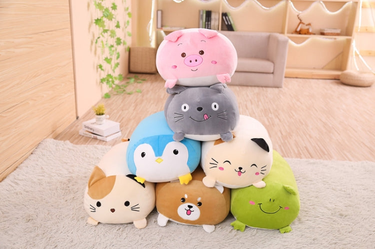 Nueva almohada de viñetas de animales suaves, cojín, lindo perro gordo, gato, Totoro, pingüino, cerdo, Rana, juguete de peluche, 28cm, 60cm, 90cm