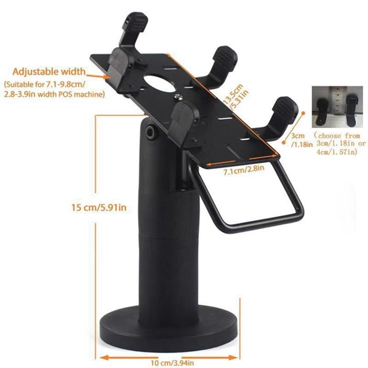Soporte de máquina POS ajustable Visa Machines Bases Holder Stand