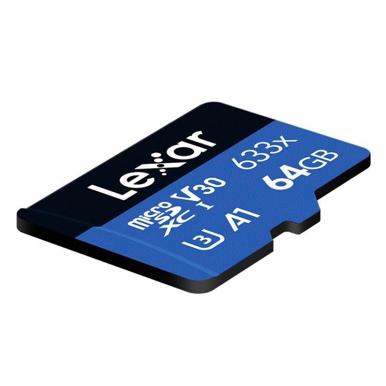 Lexar 633x 64GB Grabadora de conducción de alta velocidad Tarjeta de memoria dedicada para teléfono móvil Tarjeta DVR TF, 64GB